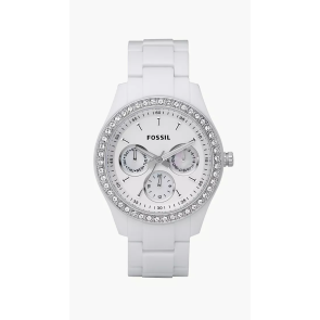 Watch strap Fossil ES1967 Plastic White 9mm